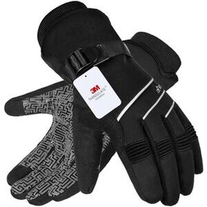 Winter Gloves Waterproof Touchscreen Thermal Ski Snow Gloves Warm Cold Weather